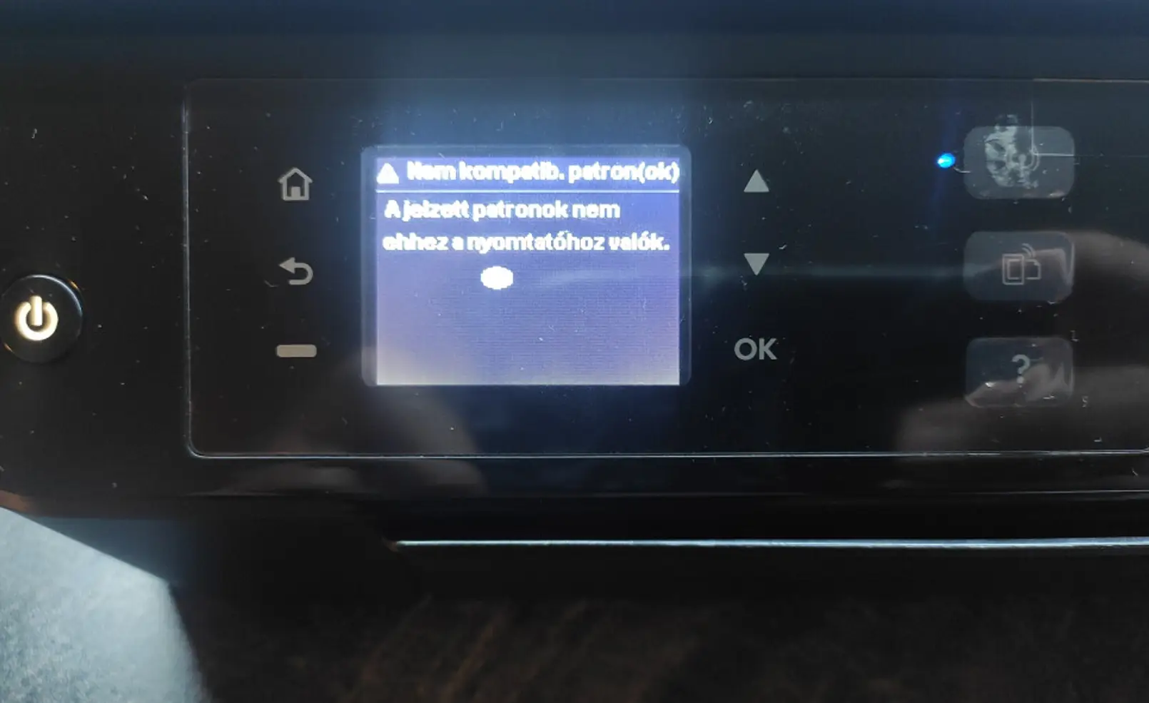 Drucker HP meldet Papierstau