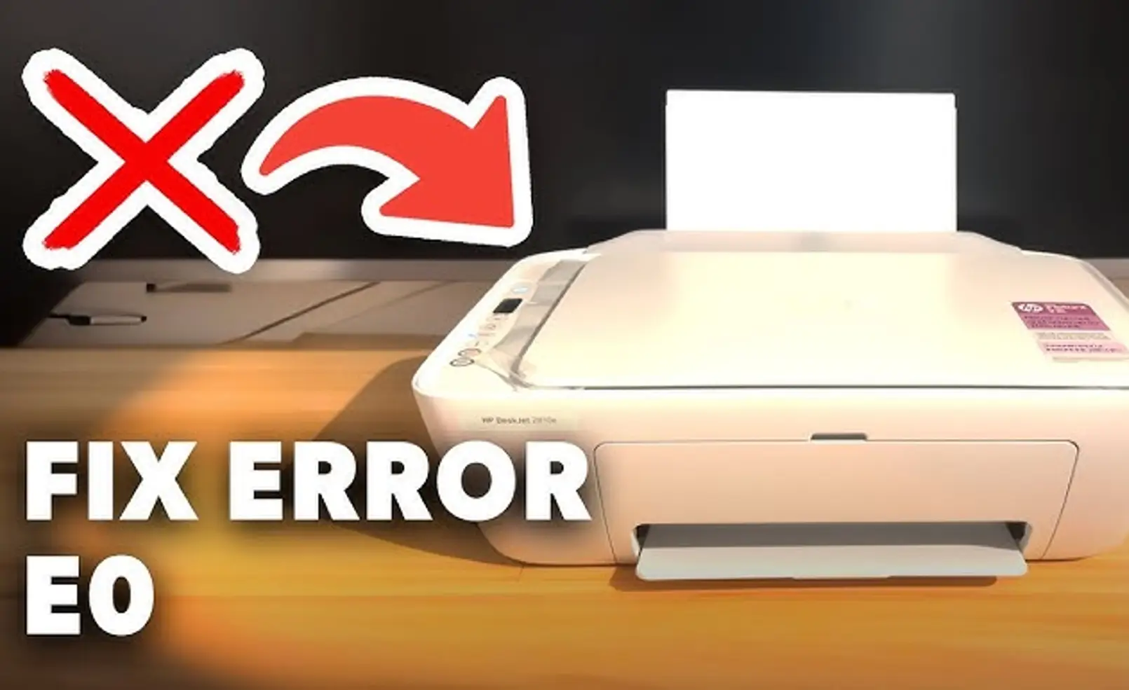 HP Printer zeigt Fehlercode E0